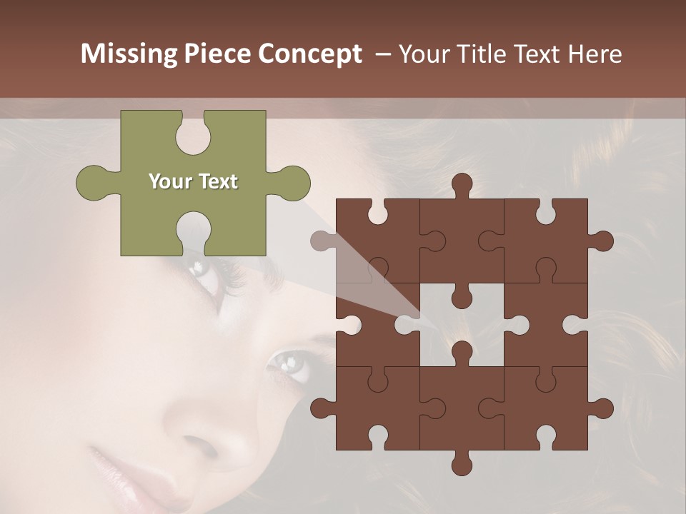 Brown Eyes Long PowerPoint Template