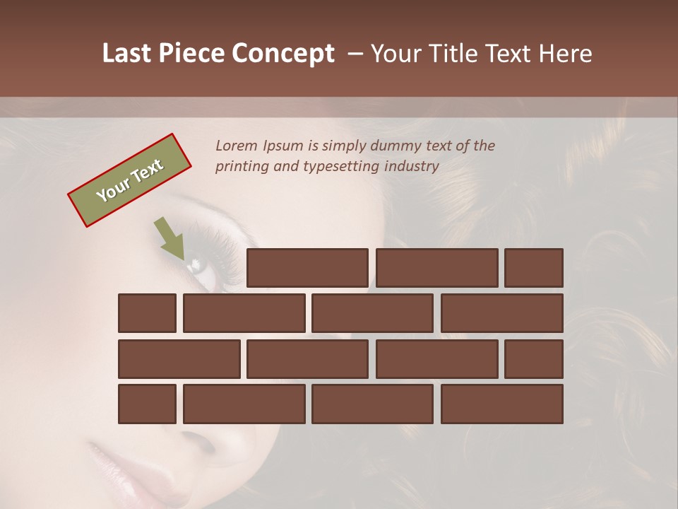 Brown Eyes Long PowerPoint Template