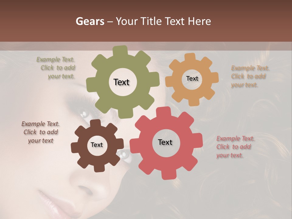 Brown Eyes Long PowerPoint Template