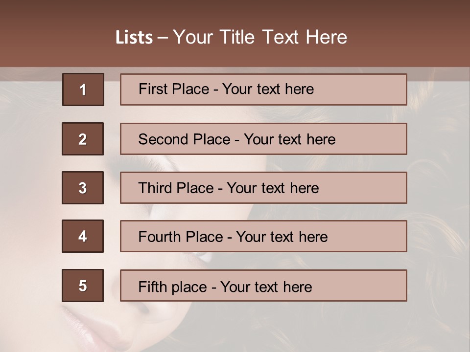 Brown Eyes Long PowerPoint Template