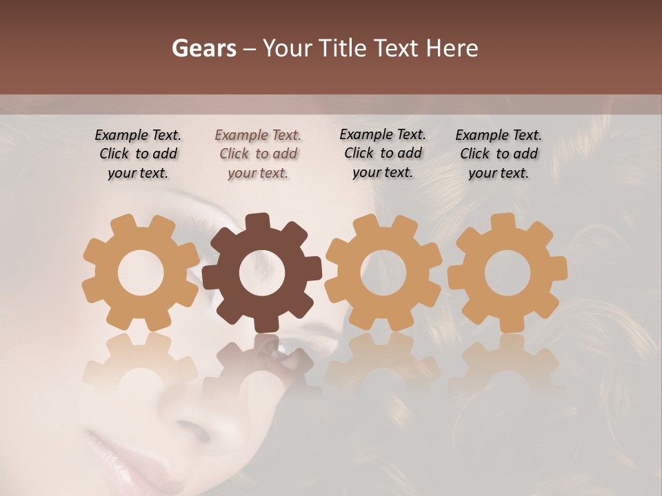 Brown Eyes Long PowerPoint Template