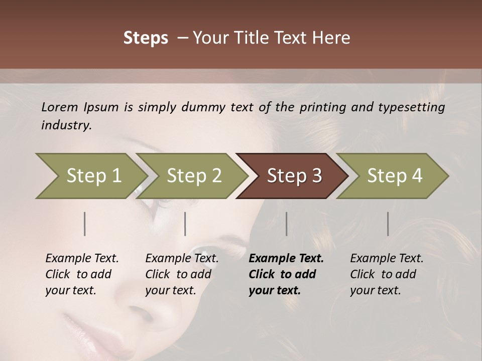 Brown Eyes Long PowerPoint Template