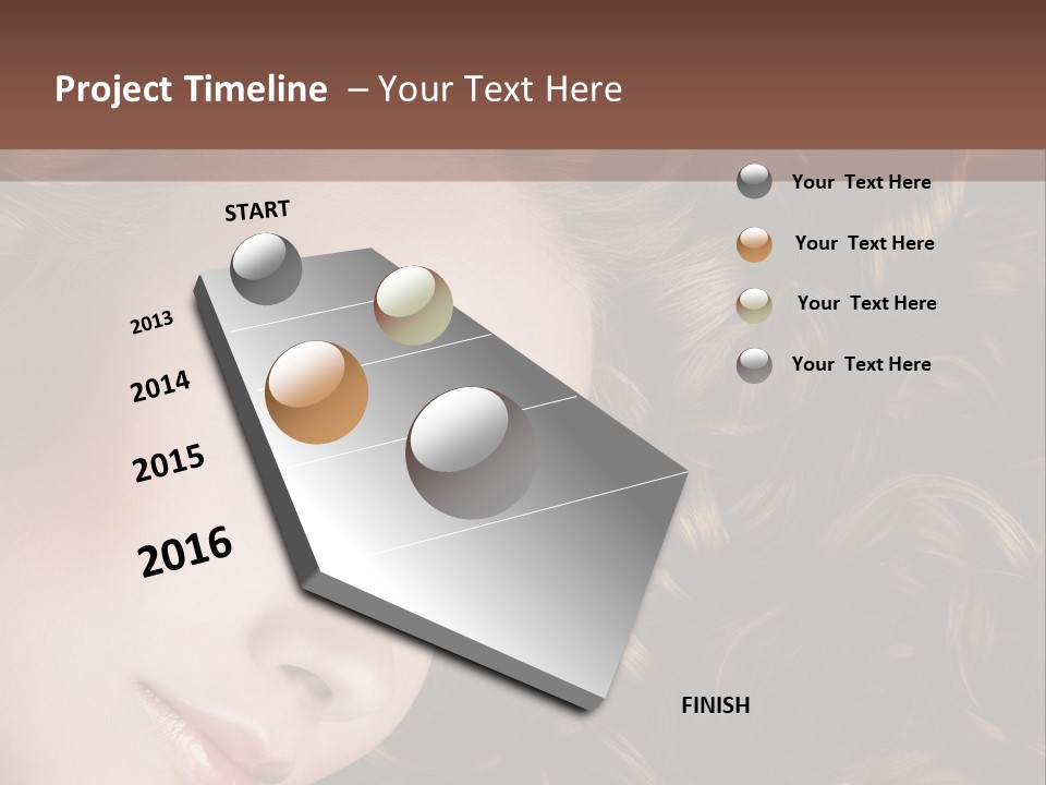 Brown Eyes Long PowerPoint Template
