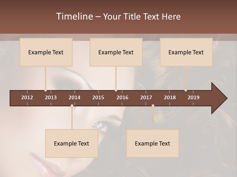 Brown Eyes Long PowerPoint Template