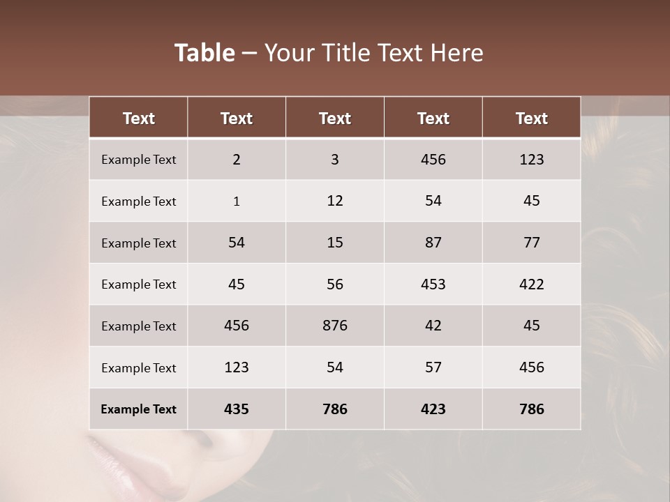 Brown Eyes Long PowerPoint Template