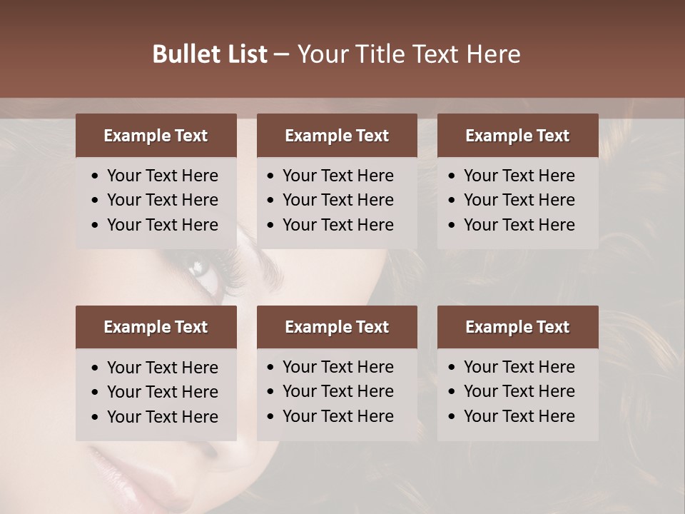 Brown Eyes Long PowerPoint Template