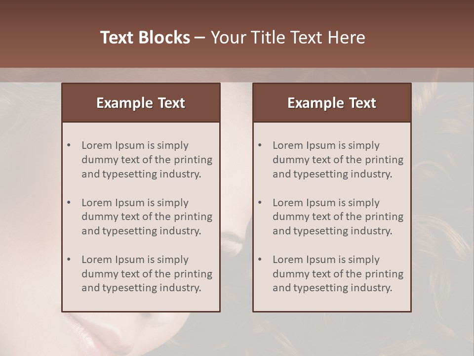 Brown Eyes Long PowerPoint Template