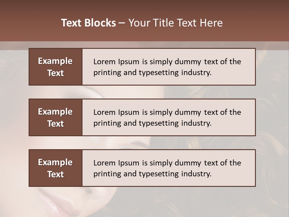 Brown Eyes Long PowerPoint Template