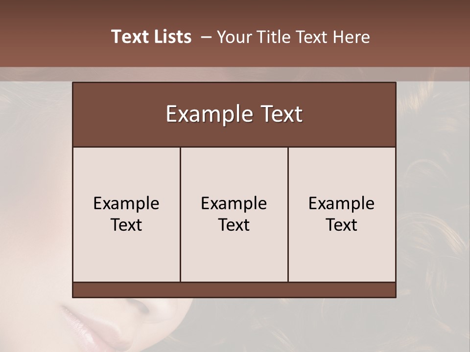 Brown Eyes Long PowerPoint Template