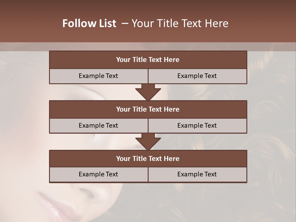 Brown Eyes Long PowerPoint Template