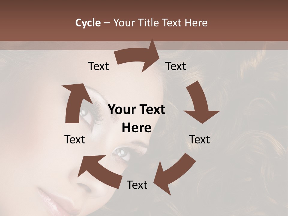 Brown Eyes Long PowerPoint Template