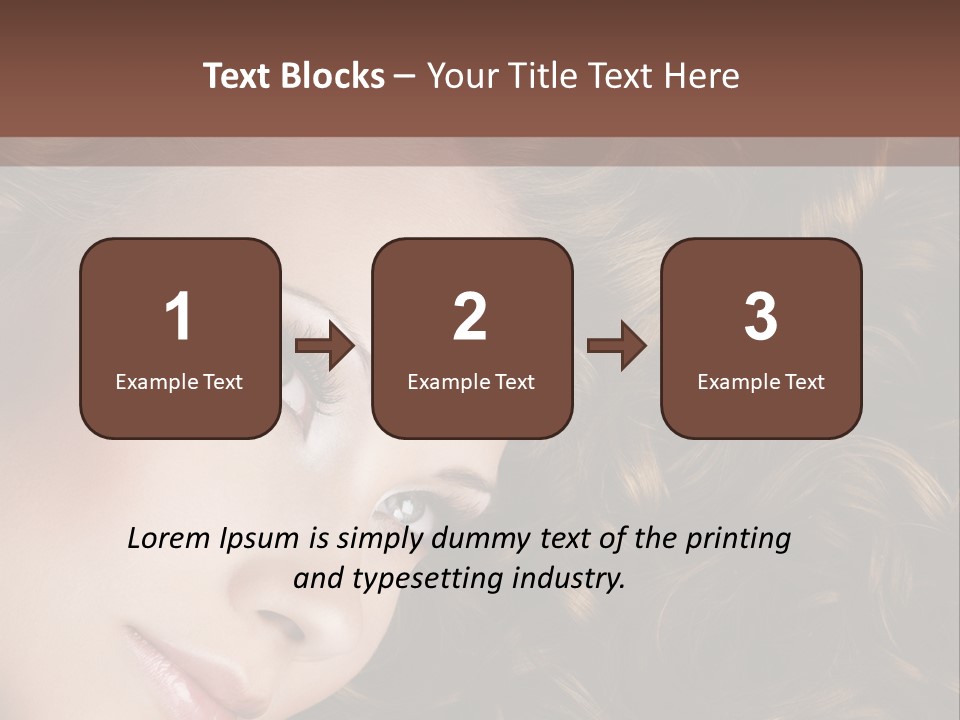 Brown Eyes Long PowerPoint Template