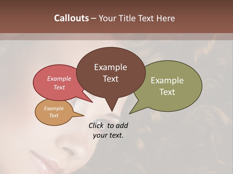 Brown Eyes Long PowerPoint Template