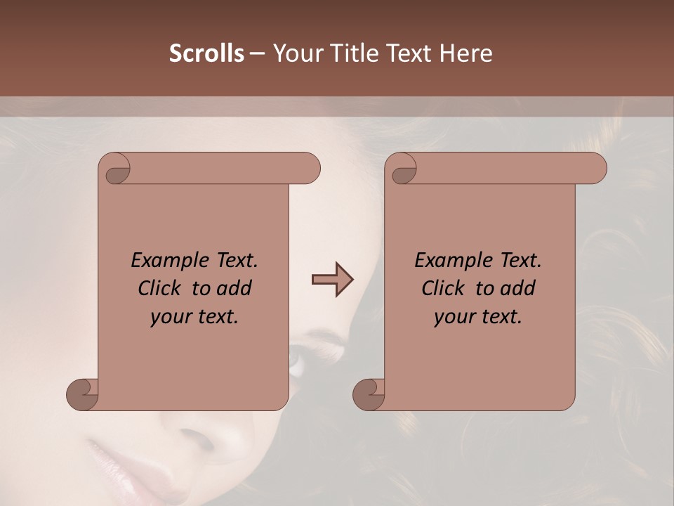 Brown Eyes Long PowerPoint Template