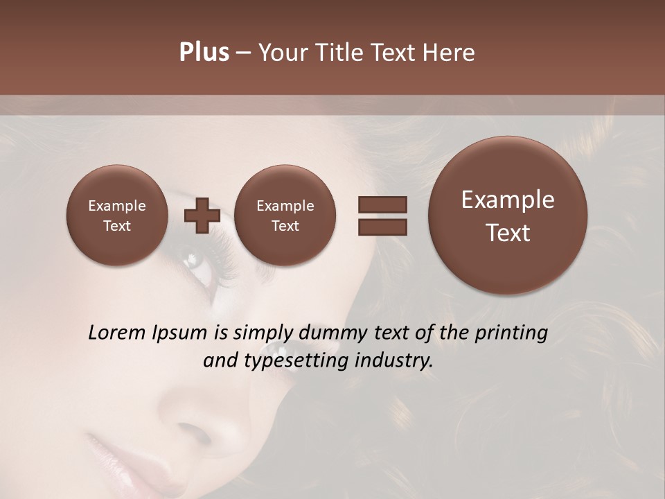 Brown Eyes Long PowerPoint Template