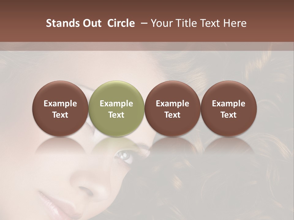 Brown Eyes Long PowerPoint Template