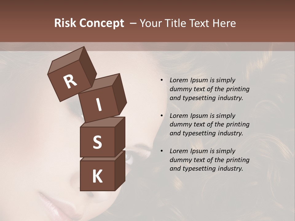 Brown Eyes Long PowerPoint Template