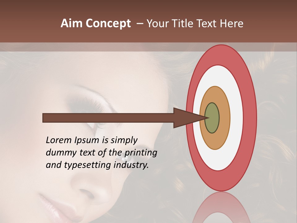 Brown Eyes Long PowerPoint Template