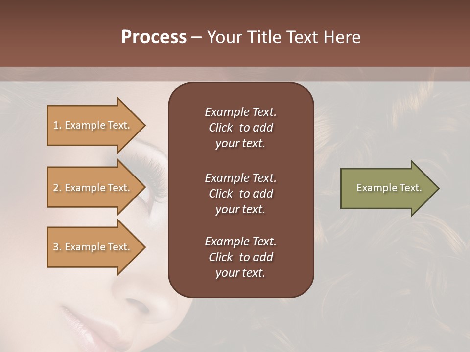 Brown Eyes Long PowerPoint Template