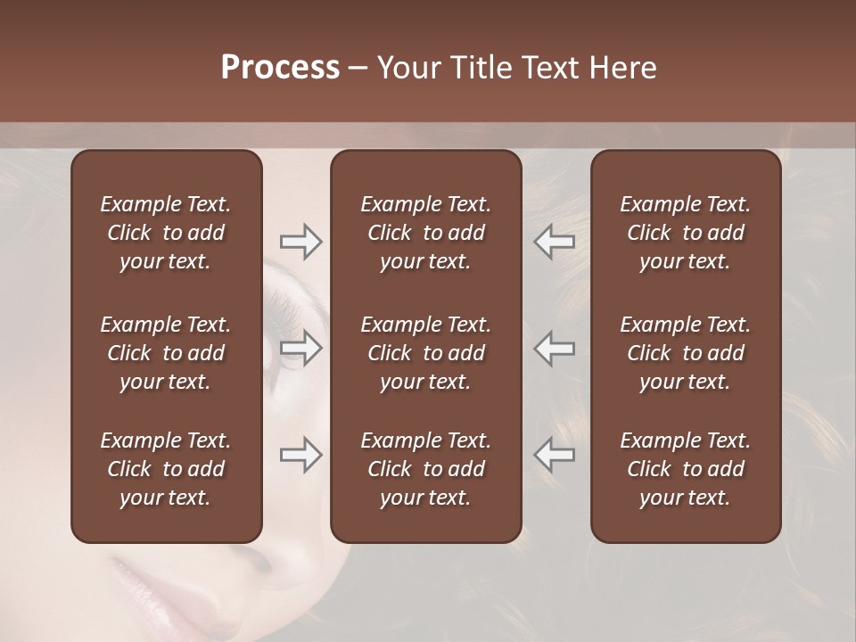 Brown Eyes Long PowerPoint Template