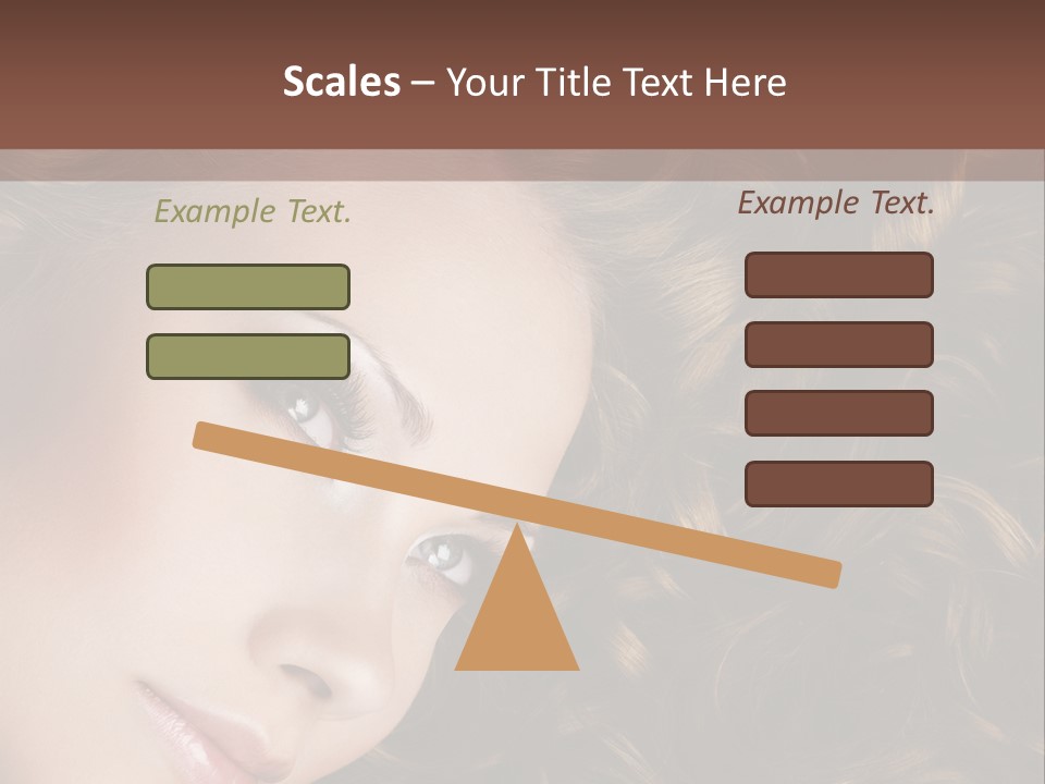 Brown Eyes Long PowerPoint Template