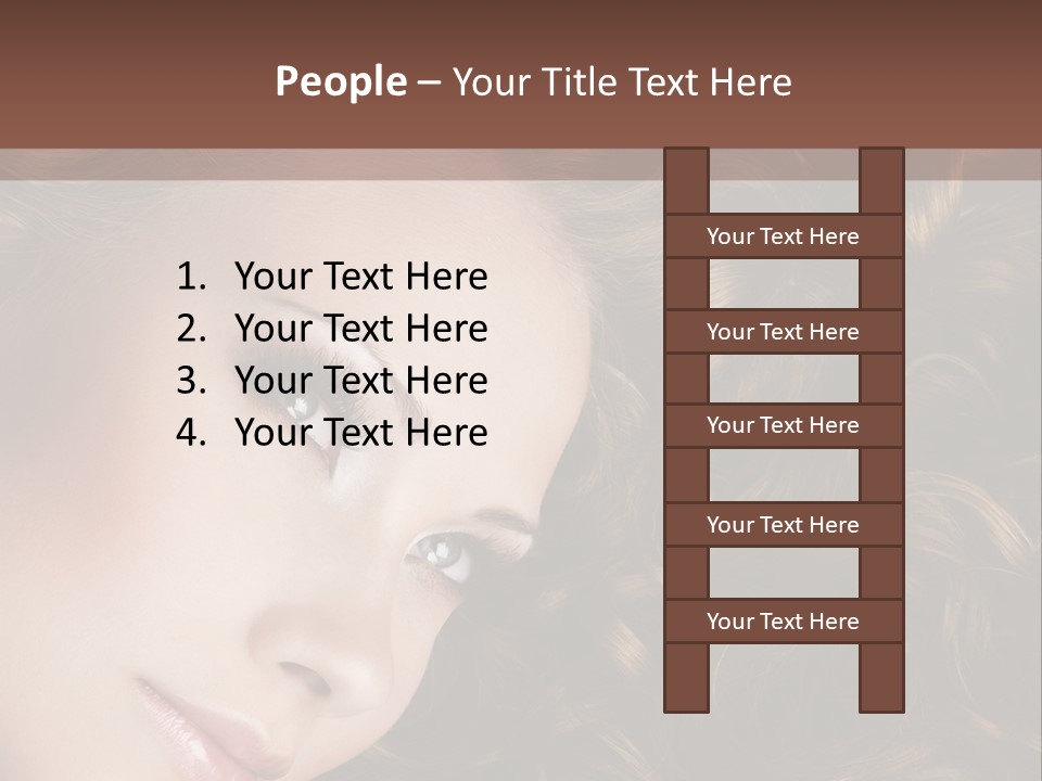 Brown Eyes Long PowerPoint Template