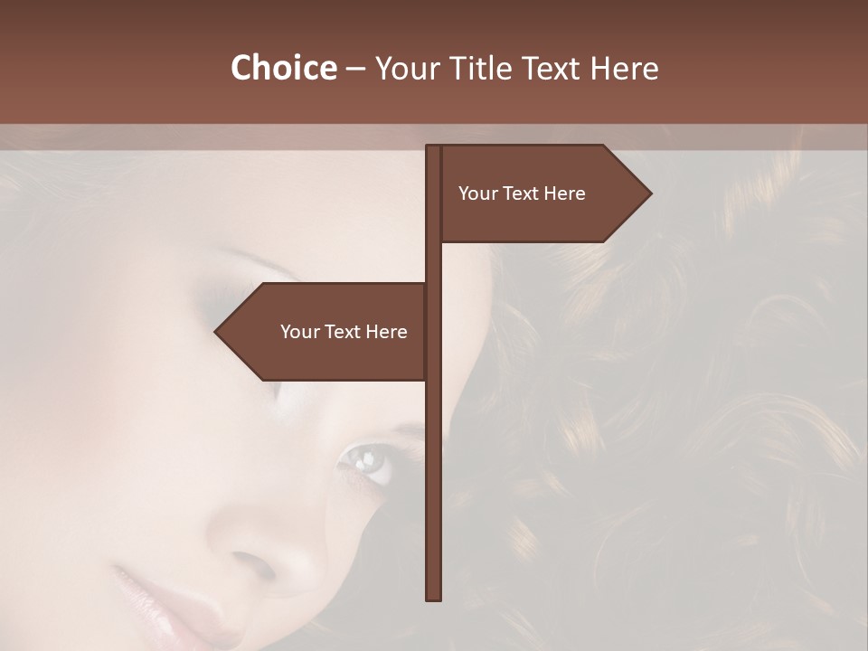 Brown Eyes Long PowerPoint Template