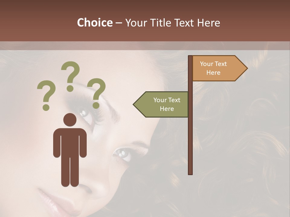 Brown Eyes Long PowerPoint Template