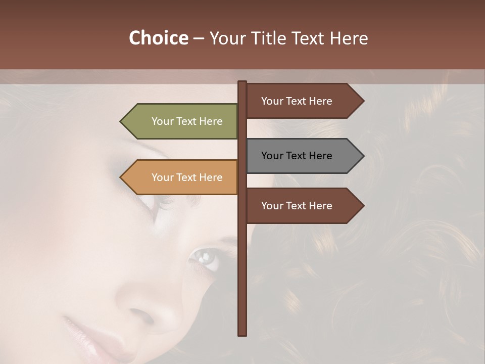 Brown Eyes Long PowerPoint Template