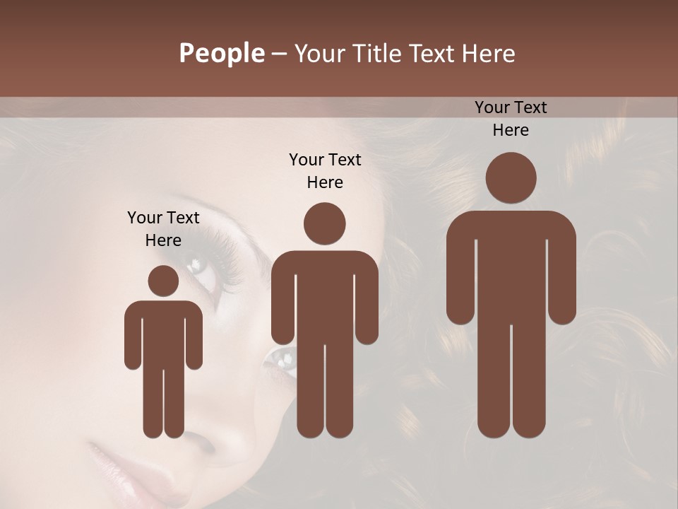 Brown Eyes Long PowerPoint Template