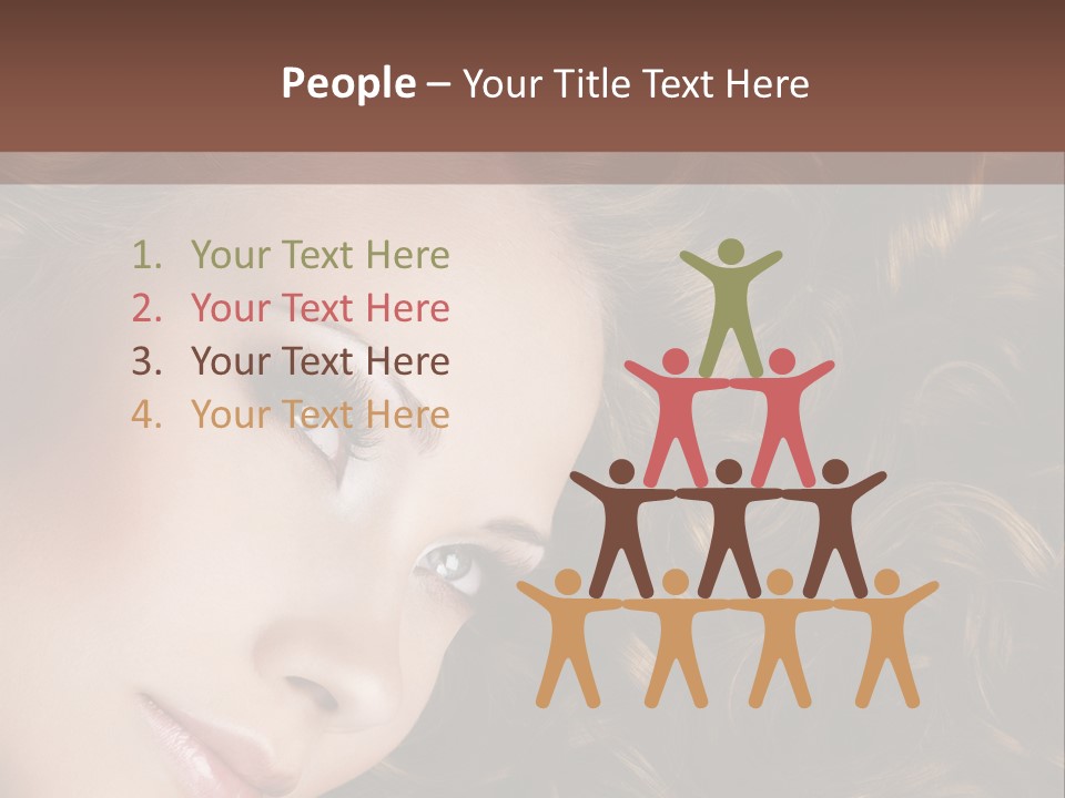Brown Eyes Long PowerPoint Template