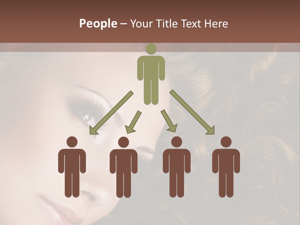 Brown Eyes Long PowerPoint Template