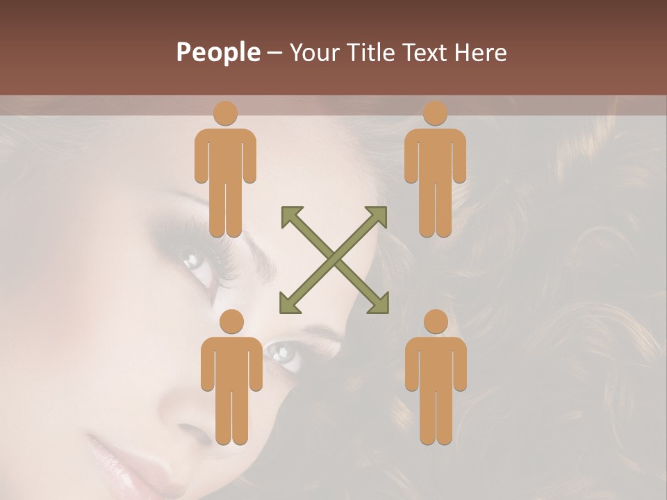 Brown Eyes Long PowerPoint Template