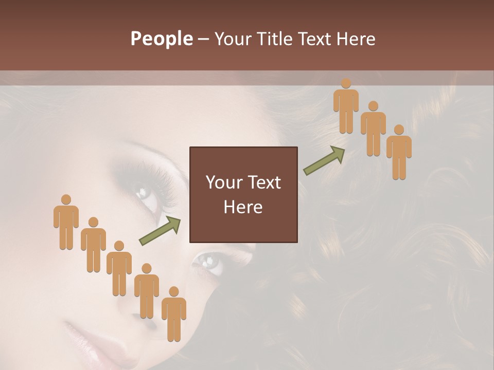 Brown Eyes Long PowerPoint Template