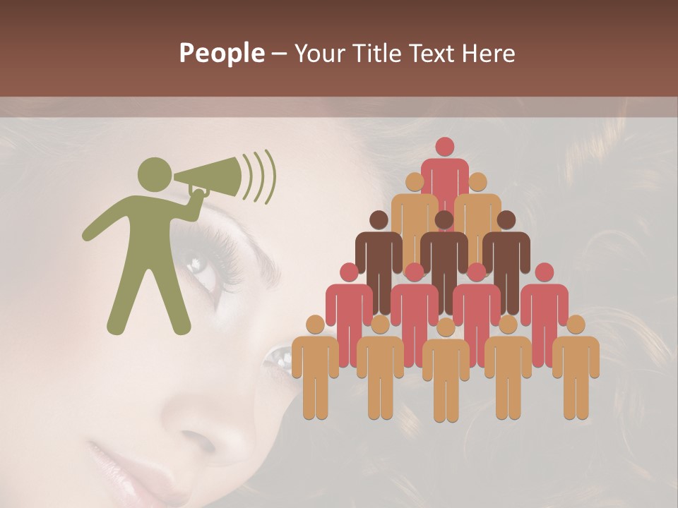 Brown Eyes Long PowerPoint Template