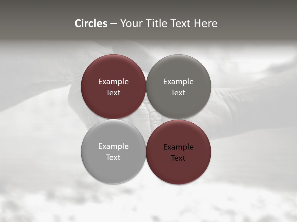 Walk Wrinkled Person PowerPoint Template