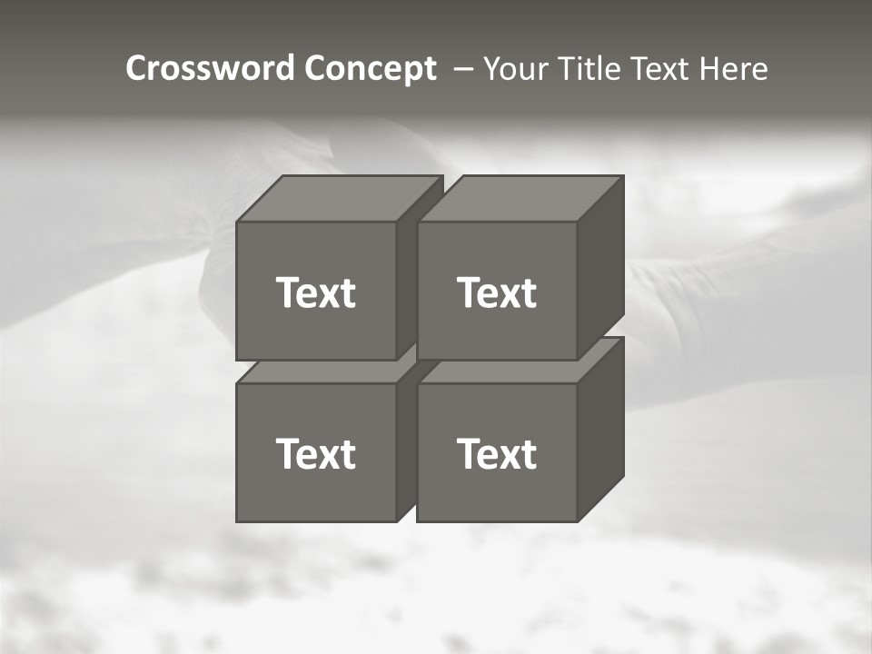 Walk Wrinkled Person PowerPoint Template