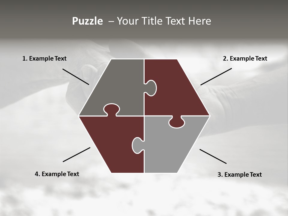 Walk Wrinkled Person PowerPoint Template