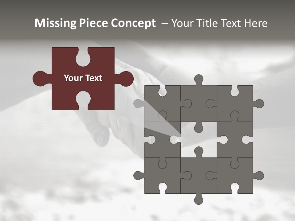 Walk Wrinkled Person PowerPoint Template