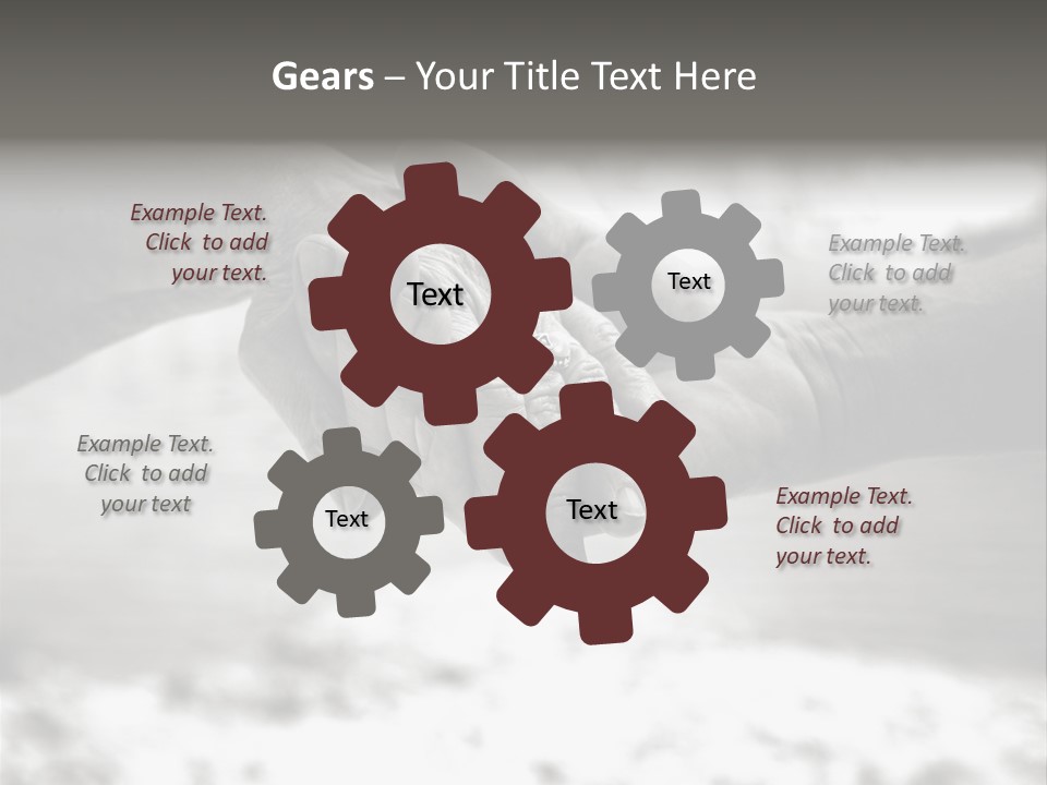 Walk Wrinkled Person PowerPoint Template