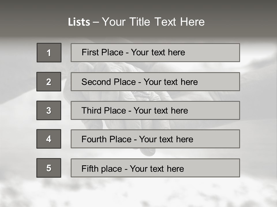 Walk Wrinkled Person PowerPoint Template