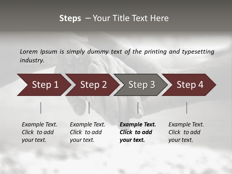 Walk Wrinkled Person PowerPoint Template