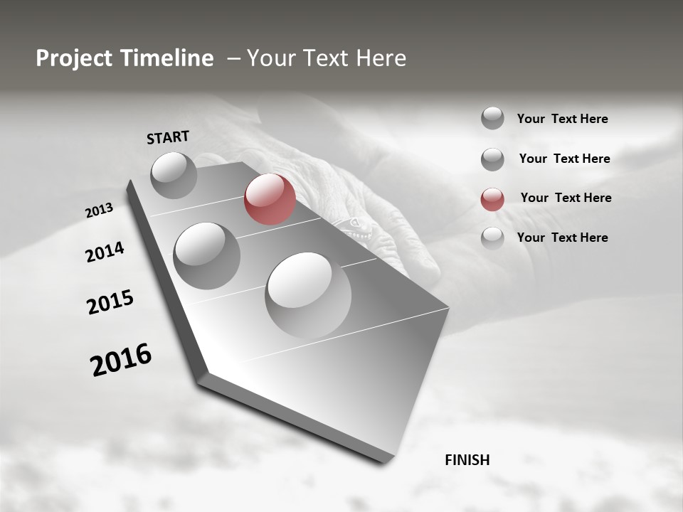 Walk Wrinkled Person PowerPoint Template