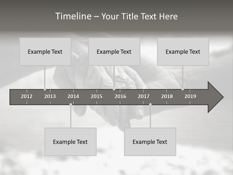 Walk Wrinkled Person PowerPoint Template