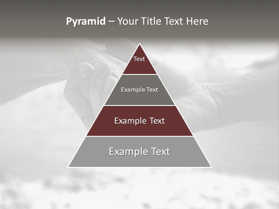Walk Wrinkled Person PowerPoint Template