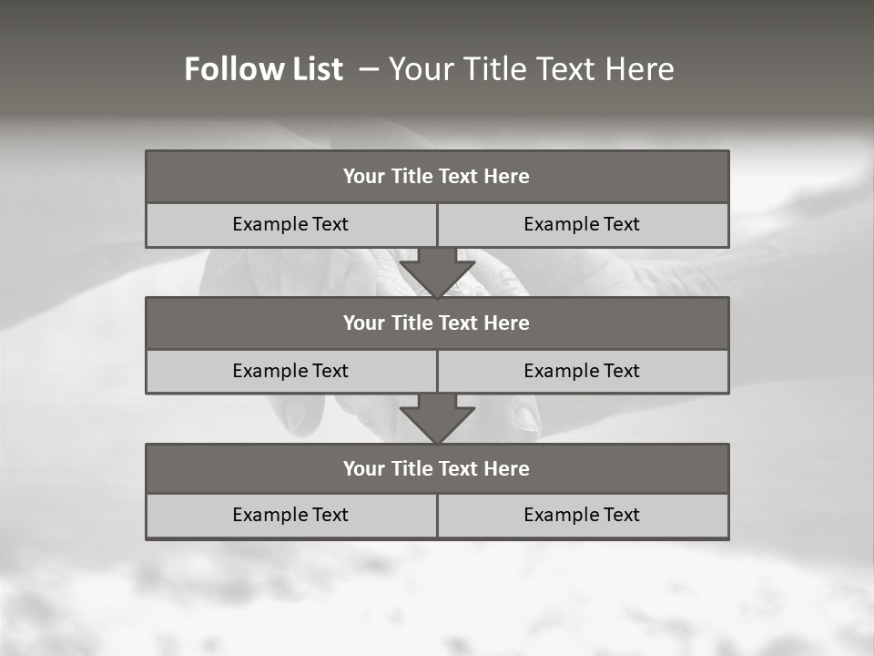 Walk Wrinkled Person PowerPoint Template