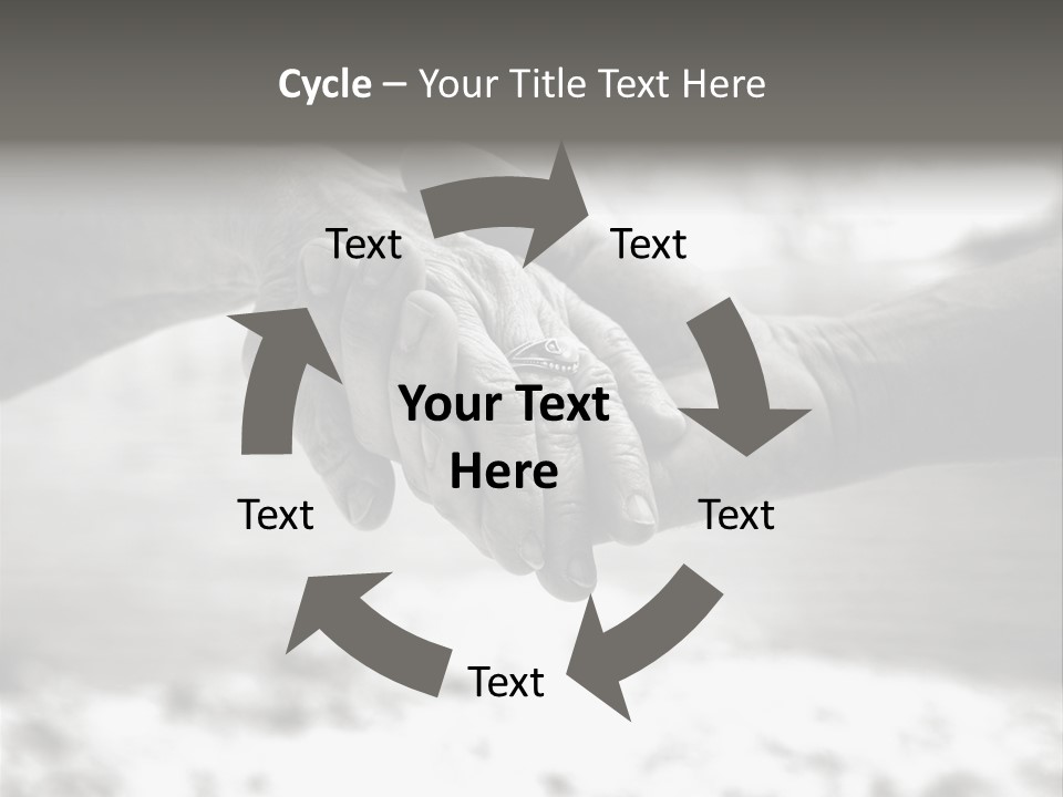 Walk Wrinkled Person PowerPoint Template