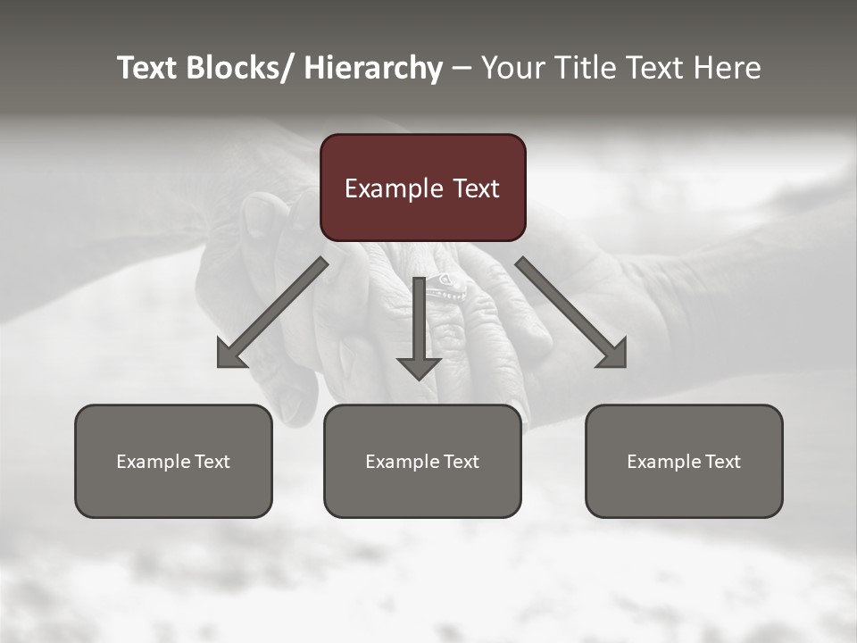 Walk Wrinkled Person PowerPoint Template