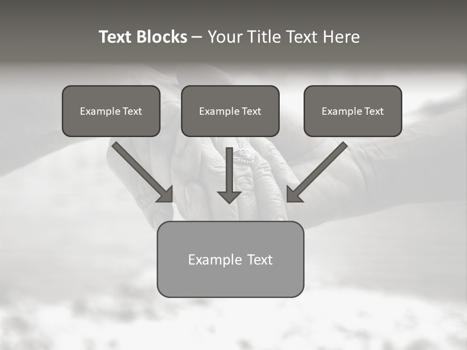 Walk Wrinkled Person PowerPoint Template