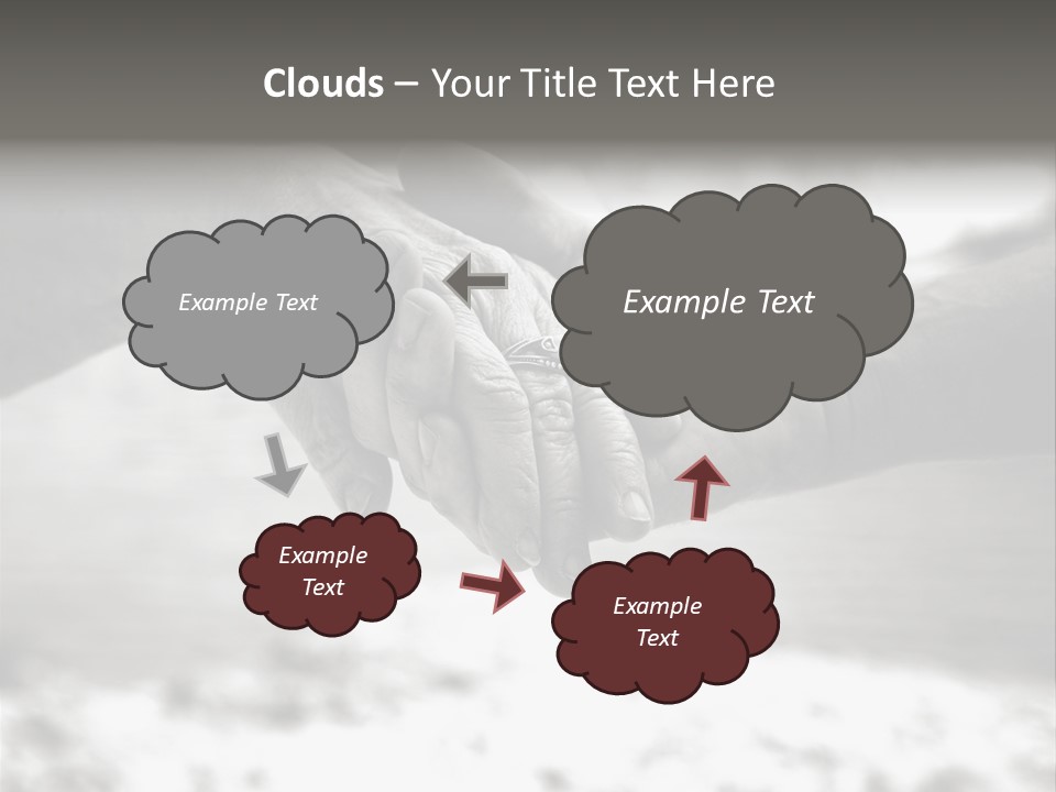 Walk Wrinkled Person PowerPoint Template
